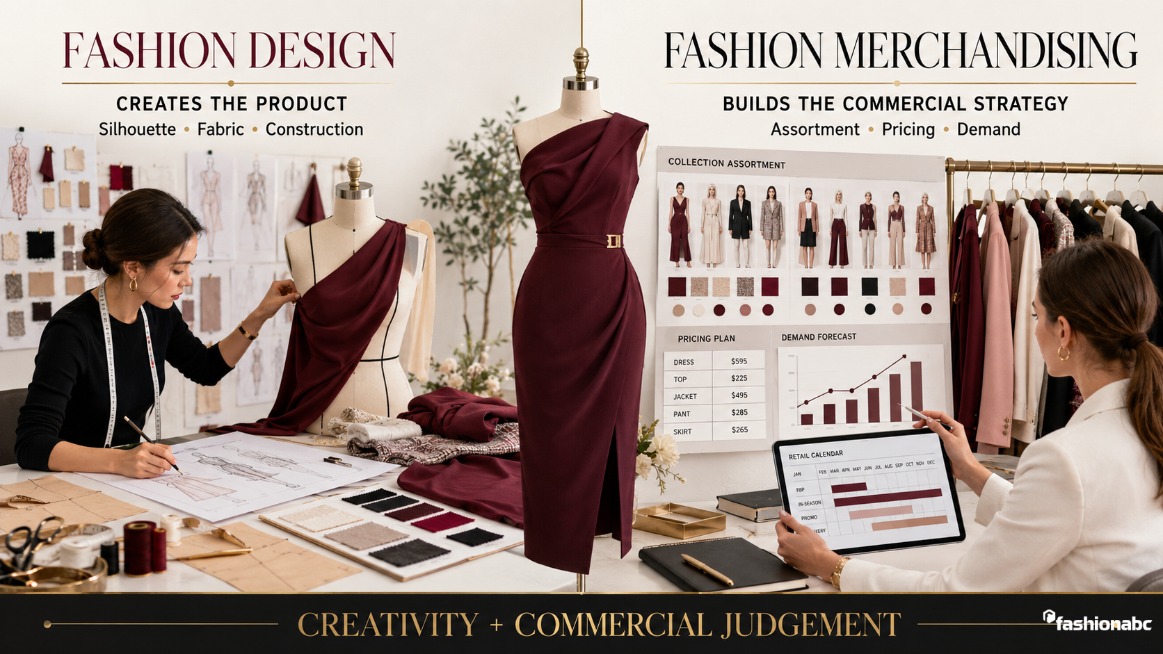 Fashion merchandising vs fashion design