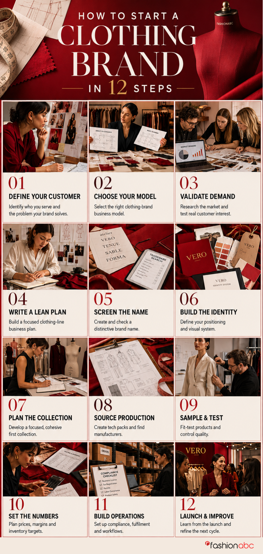 HOW TO START A CLOTHING BRAND 12 IN STEPS