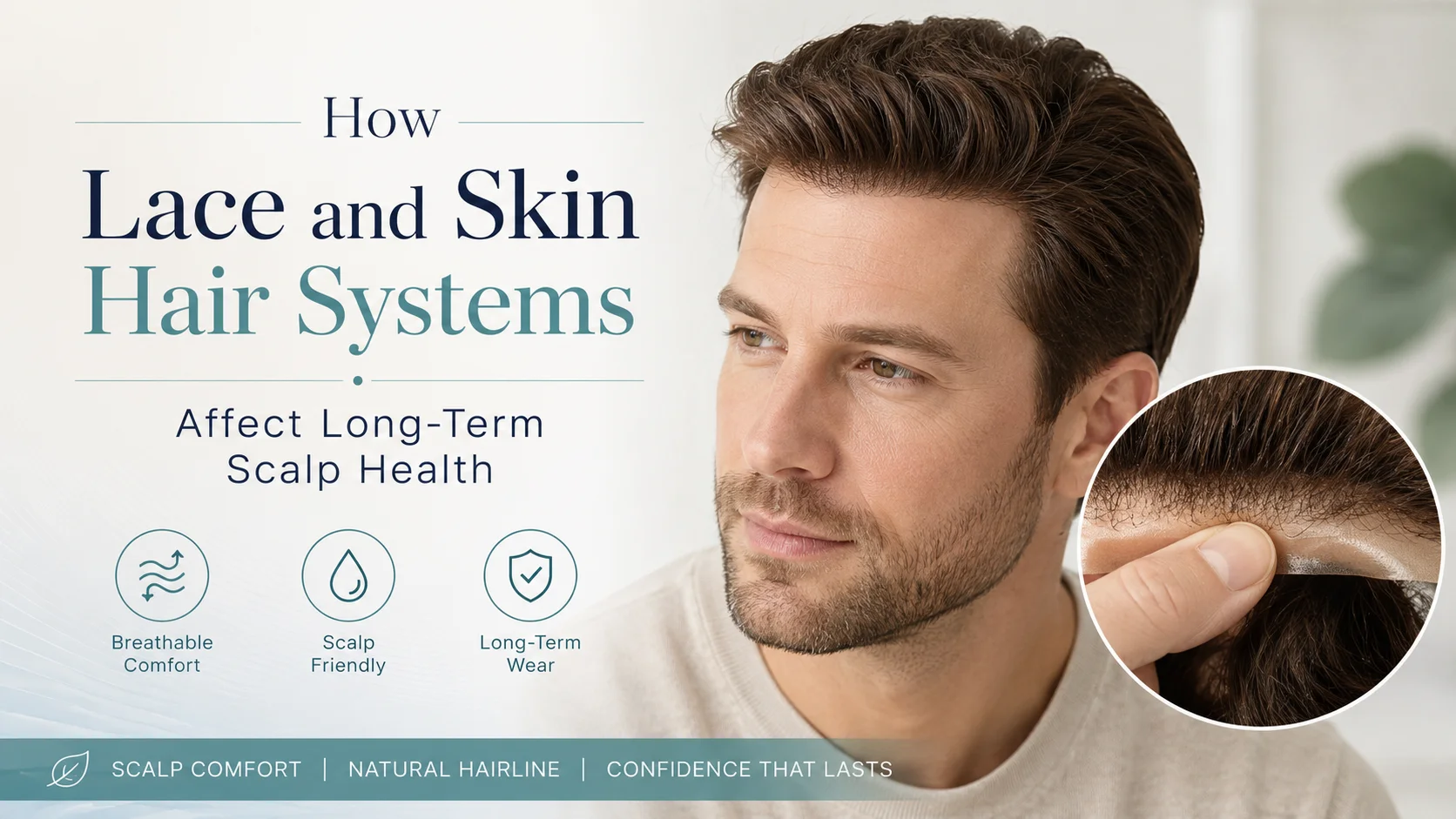 How Lace and Skin Hair Systems Affect Long-Term Scalp Health